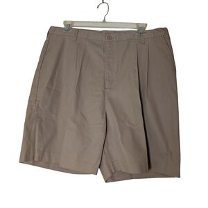 Classic Men's Flat Front Shorts in Tan